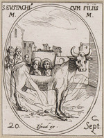 KG 10465
<br/>
Heilige Eustachius ("Heiligenkalender")
<br/>
<em>Callot, Jacques (1592 - 1635)</em>